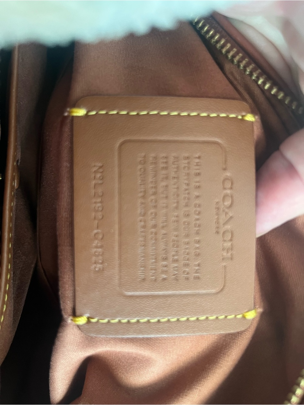 COACH Lori Shoulder Bag Signature Canvas C4825 Tan Rust New Without Tags - Picture 14 of 16